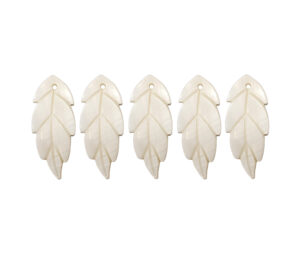 Leaf Mother of Pearl Sea Shell Pendant (31mm x 13mm)